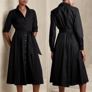 Banana Republic Pleated Shirt-Dress, like NEW! Size 4